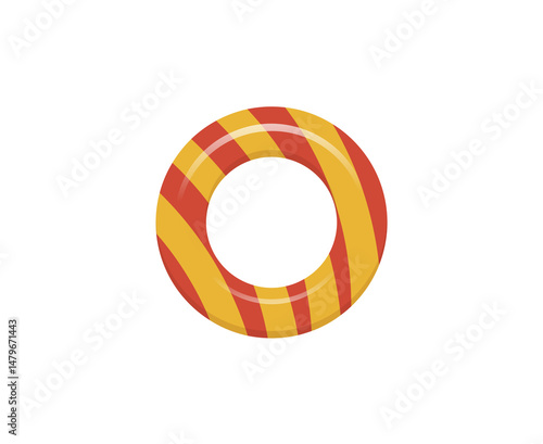Free Download Summer swim toy with vintage donut style inflatable lifebuoy striped red and white cute plastic beach accessory water equipment for baby and children cartoon icon set relaxation holiday travel

 - GFXLoad
