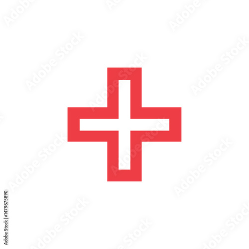 hospital building healthcare doctor office  vector symbol sign icon illustration vector cross clinic