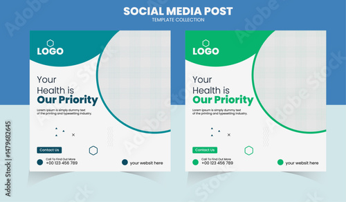 Your health is your first priority media post