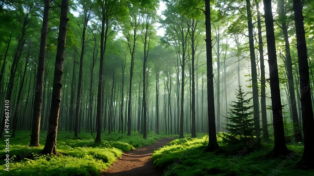 Fototapeta premium morning in the forest