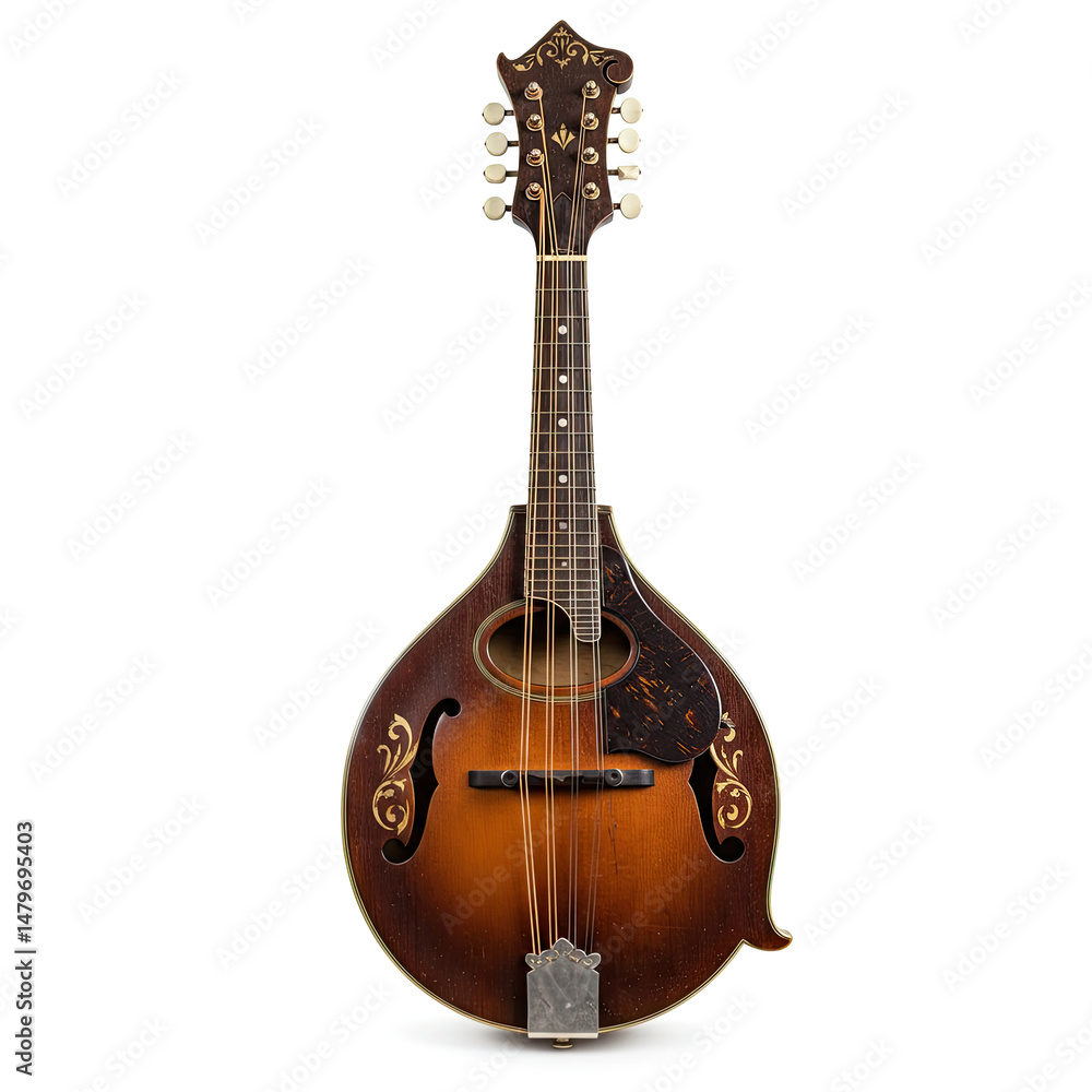 Fototapeta premium acoustic guitar isolated