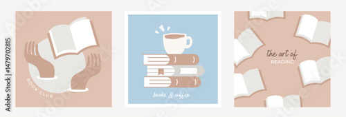 Book fair poster for advertising. banner for book fair in modern bold style. Advertising template for bookstore, bookshop, library.