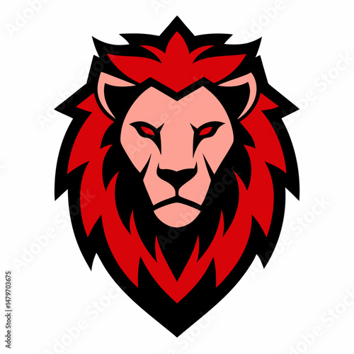 lion head mascot vector