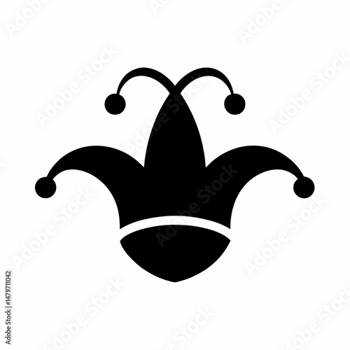 Colorful Jester Juggling Hat Vector Illustration for Party Decor and Entertainment Icons.

