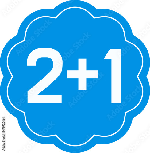 2+1 스티커