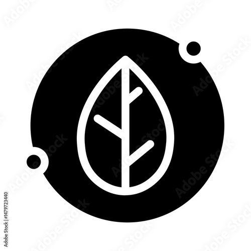leaf glyph icon