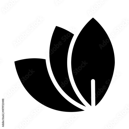 leaves glyph icon