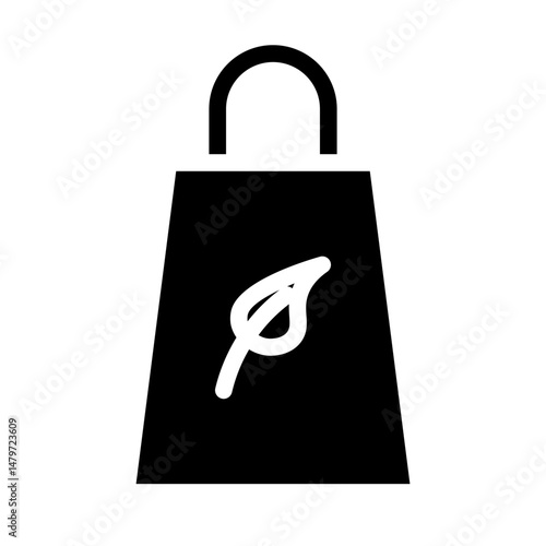 shopping bag glyph icon