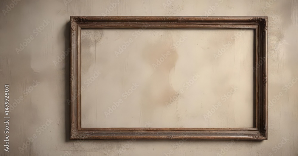 Fototapeta premium Faded photo in distressed metal frame, vintage home decor , metal frame, vintage home, distressed metal