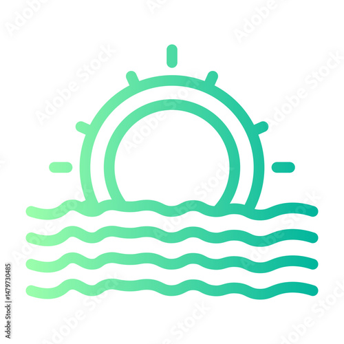 sunrise gradient icon