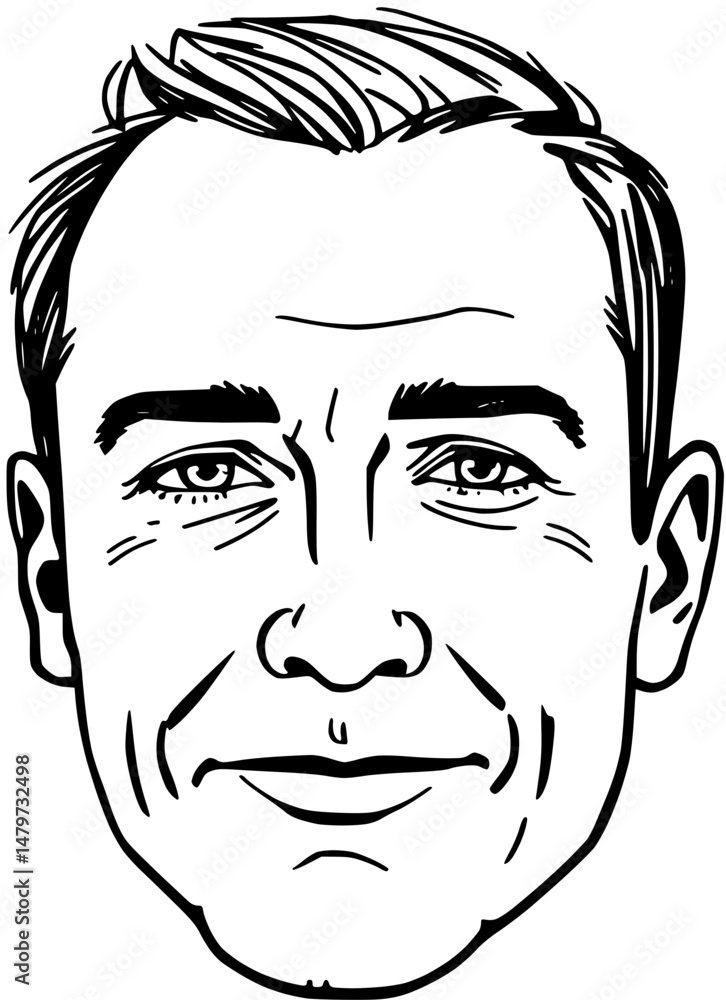 Monochrome Portrait of a Person with Short Hair Monochrome Portrait of a Person with Short Hair