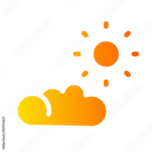 cloudy gradient icon