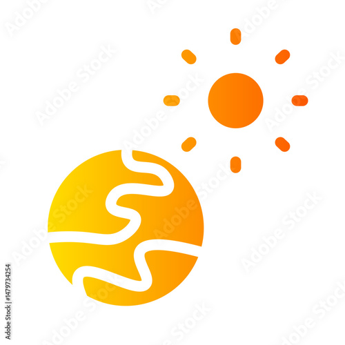 earth gradient icon