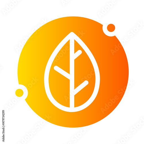 leaf gradient icon