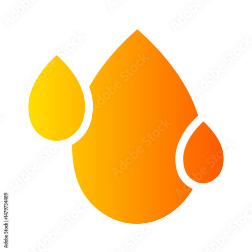 water drop gradient icon