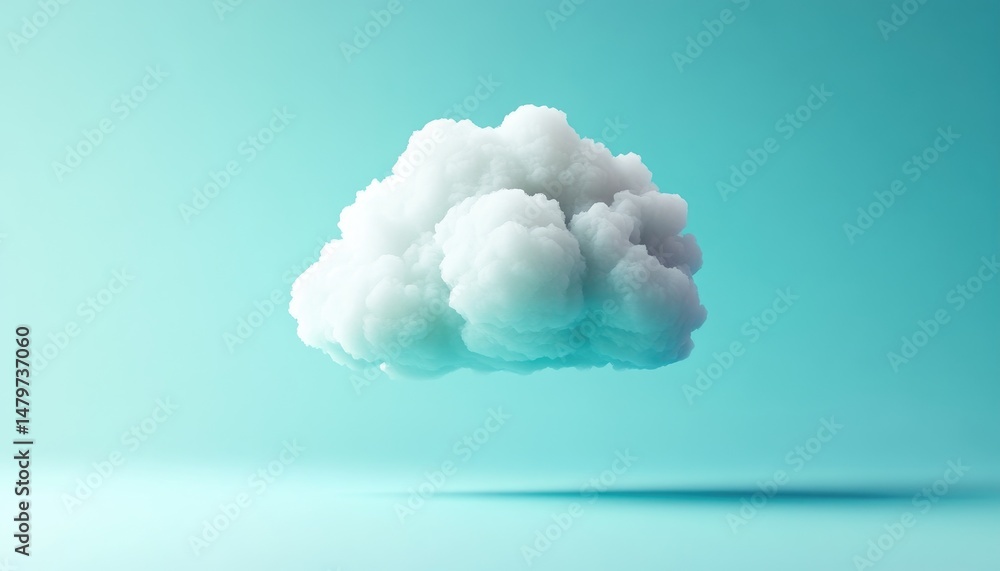 Floating, fluffy cloud against a pastel backdrop. Floating, fluffy cloud against a pastel backdrop.