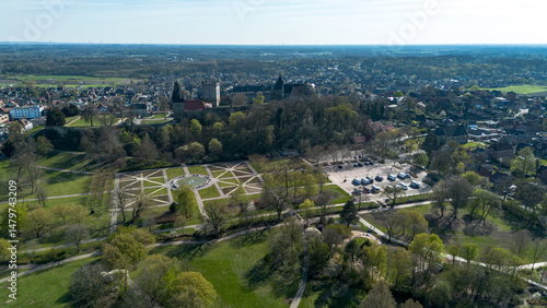 Bad Bentheim, Burg Bentheim, Grafschaft, Drohnenaufnahmen