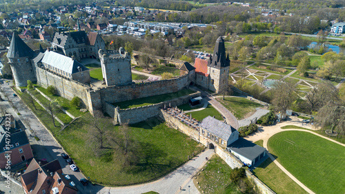 Bad Bentheim, Burg Bentheim, Grafschaft, Drohnenaufnahmen