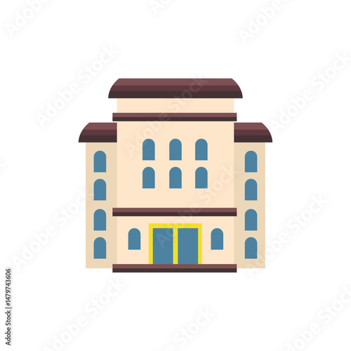 building office hotel apartment vector symbol sign icon illustration vector