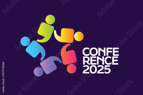 Vibrant Abstract Conference Logo Template