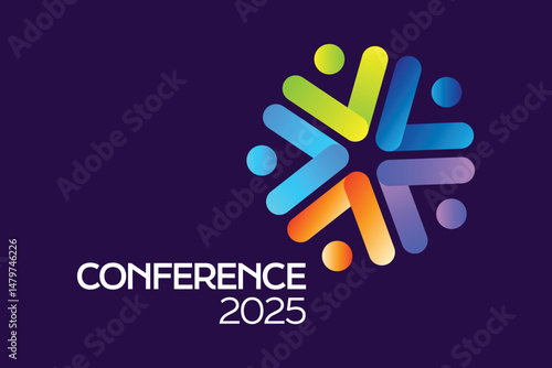 Vibrant Abstract Conference Logo Template