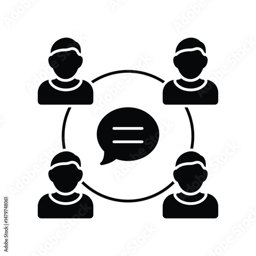 User interaction Vector icon which can easily modify or edit