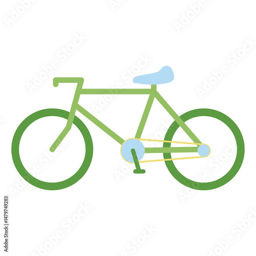 bicycle isolated on white