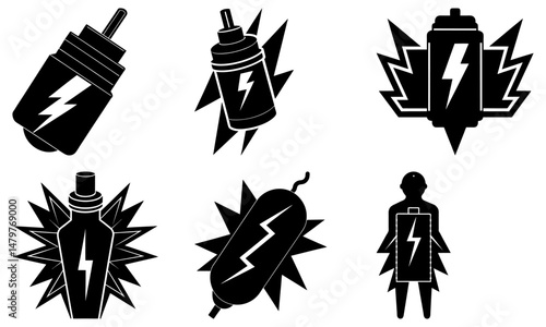Fuse silhouette vector