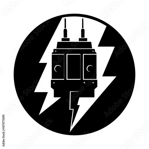 Circuit Breaker silhouette vector