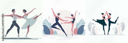 illustration of couple dancing together