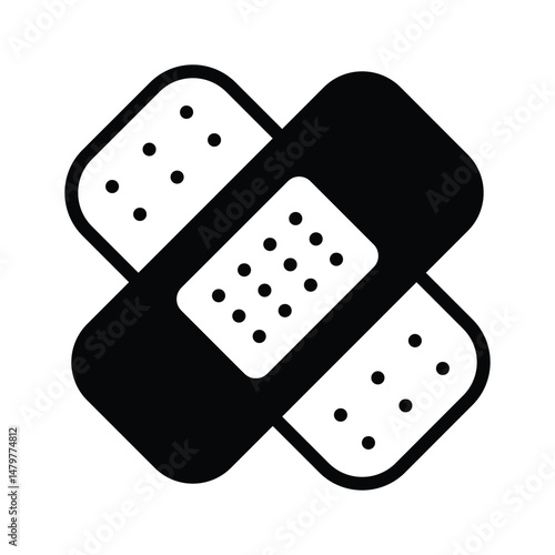 Check out our premium glyph icon of medical bandage