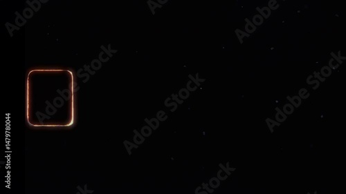 Old film burning effect with sprocket hole and dust: authentic vintage overlay