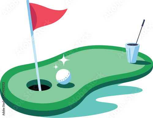 Golf sticker design