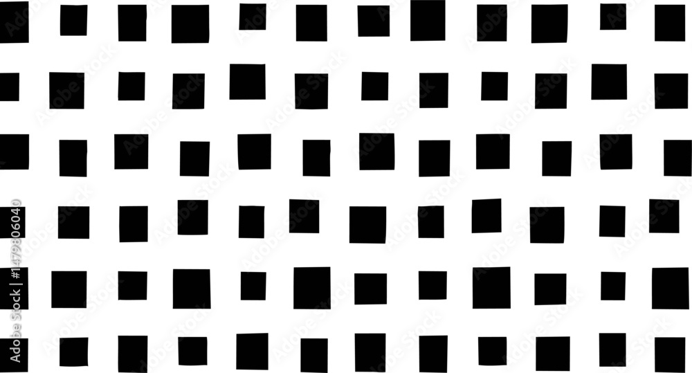 Black squares grid pattern, abstract geometric design. Vector illustration Black squares grid pattern, abstract geometric design. Vector illustration