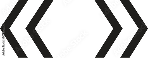Arrow sign isolated on transparent background. Glowing right or left arrows icon. arrow decoration. Electricity fluorescent glowing graphic. Direction design elements.