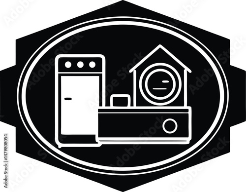 appliance installation vector icon.