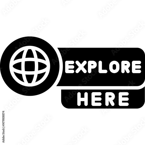 Explore Here Icon Web CTA for Discovery