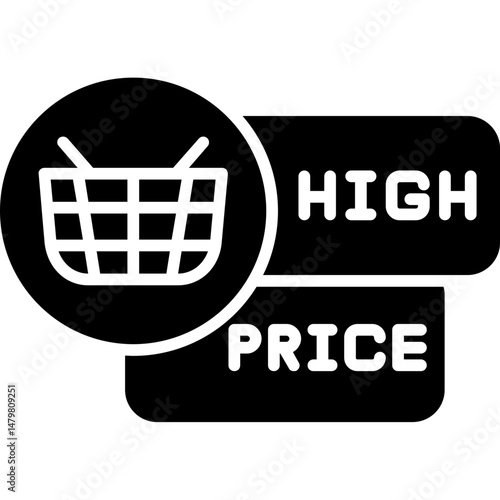High Price Icon Premium Product Label