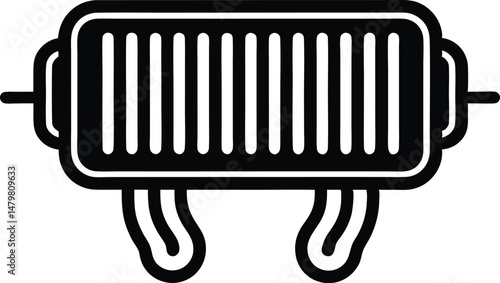 heating element vector icon.