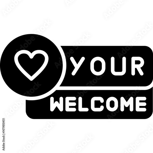 Your Welcome Icon Polite Response Symbol