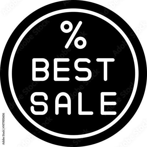 Best Sale Icon Best Discount and Savings Event Symbol