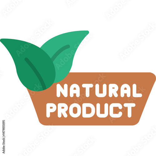 Natural Product Icon Eco-Friendly Goods Symbol