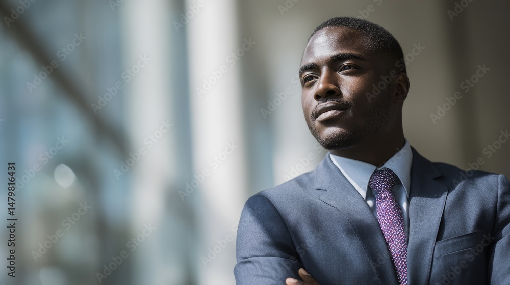 Confident business professional in formal attire, embodying leadership and professionalism in a corporate environment
Confident business professional in formal attire, embodying leadership and professionalism in a corporate environment