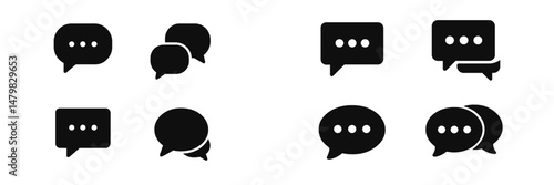 Various web icons representing communication and messaging designed for digital platforms