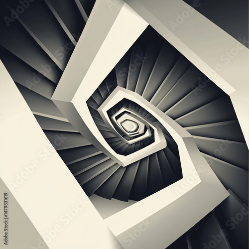 spiral staircase in a spiral staircase