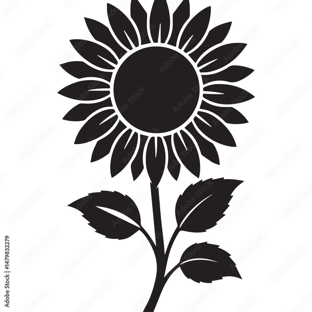 Fototapeta premium sunflower vector illustration