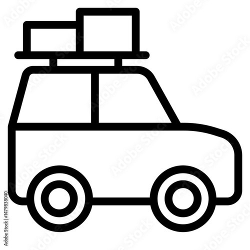 SUV icon vector illustration