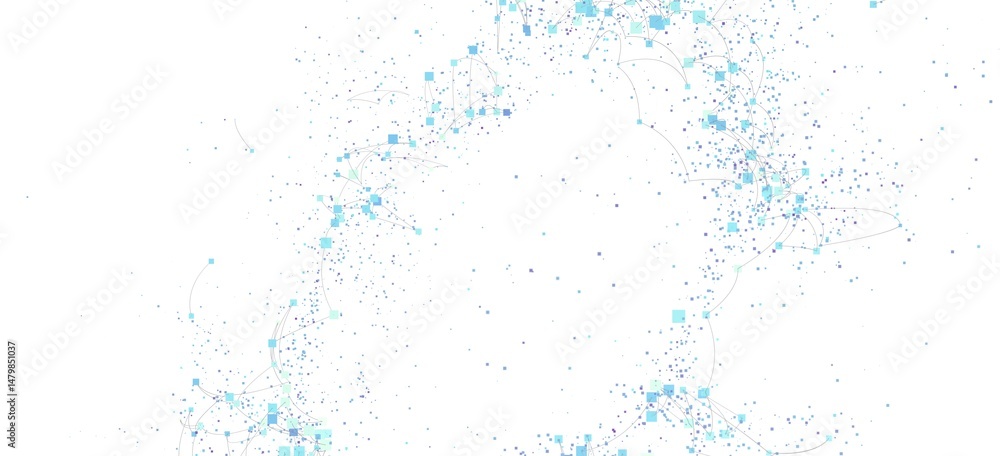 Fototapeta premium Digital network, connection, technology, communication, data, abstract background. Perfect for websites and presentations.
