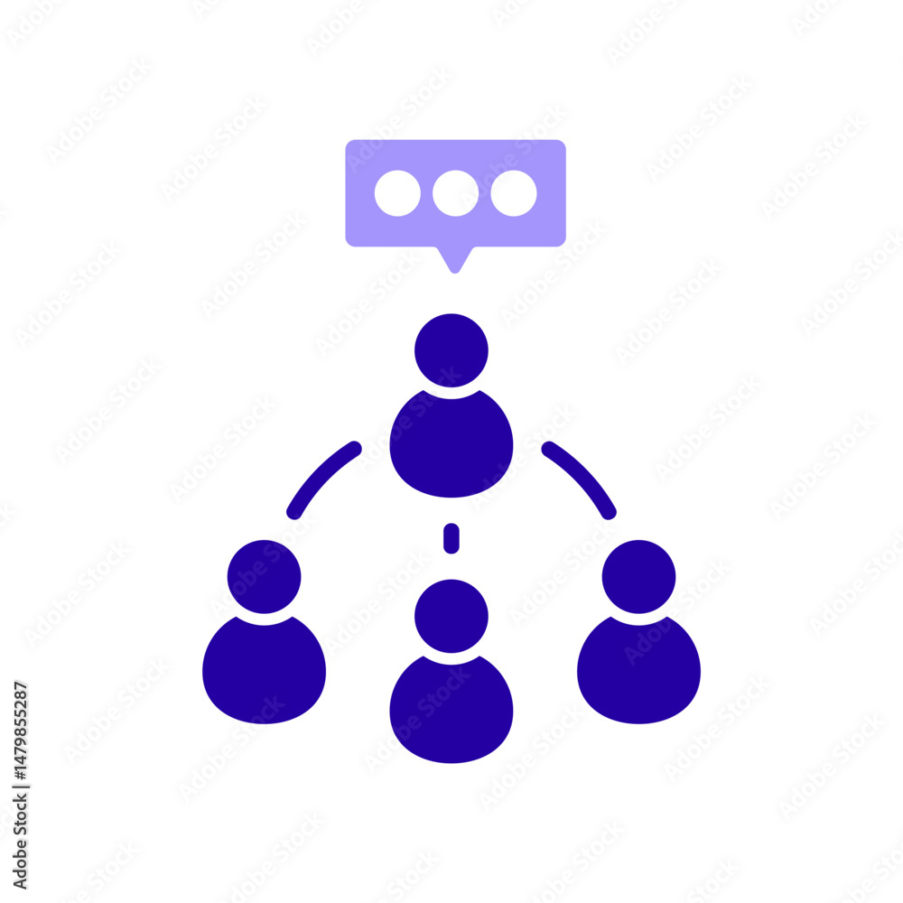 Icon a community, isolated against a clean background. Icon a community, isolated against a clean background.