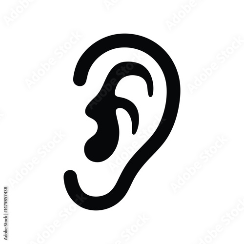 Ear vector icon